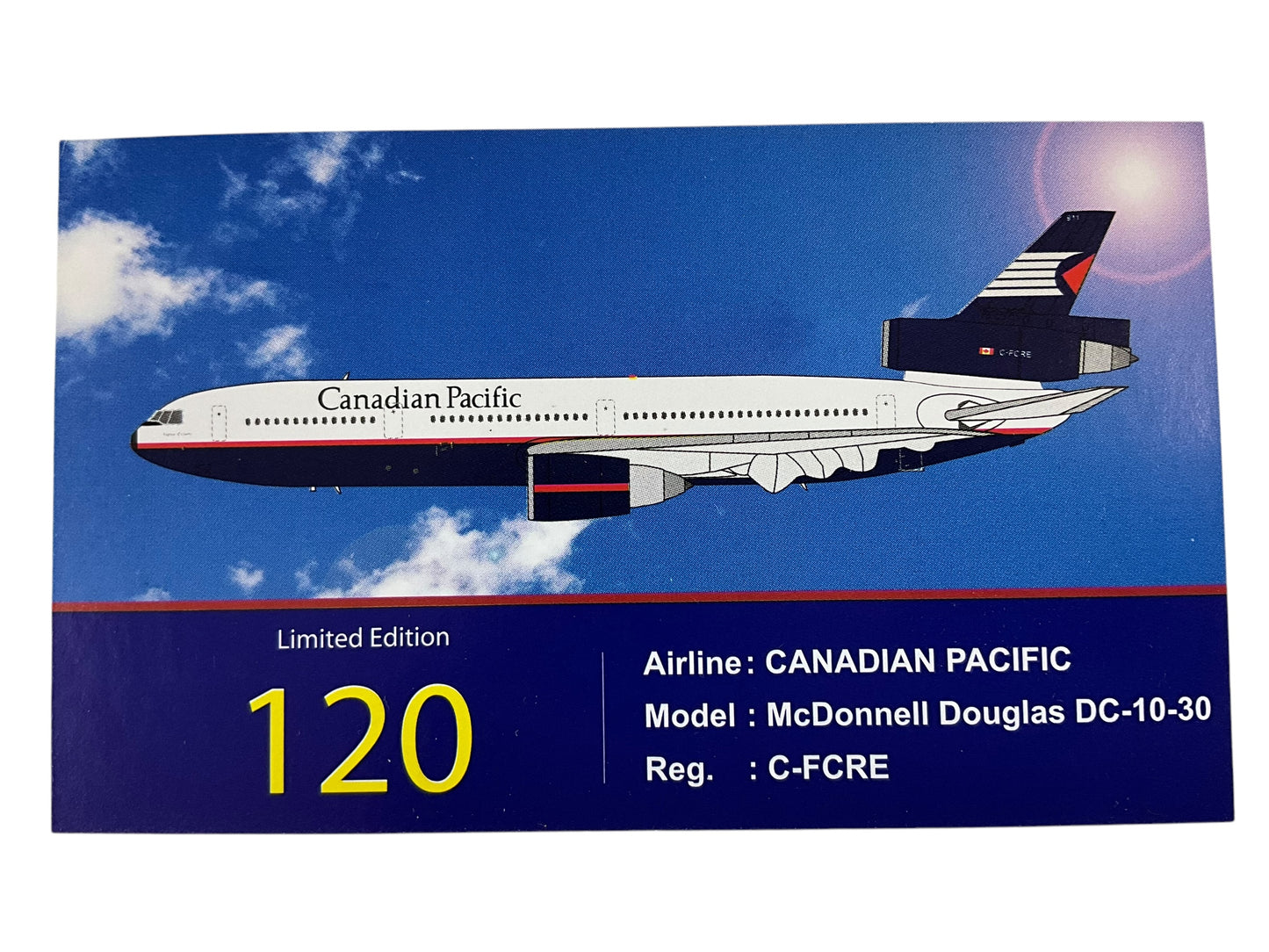 1/200 INFLIGHT200 (IF103028) McDONNELL-DOUGLAS DC10-30 CANADIAN PACIFIC AIRLINES (LIMITED EDITION #39 of ONLY 120)
