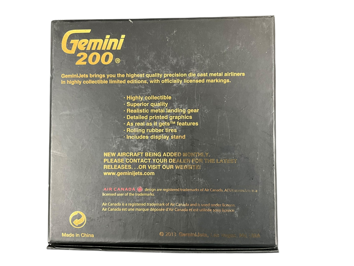 1/200 Gemini200 (G2ACA338) Embraer ERJ190 (C-FHNY) Air Canada (5th Livery) 2006-2020 (Limited Edition) 2013 Release