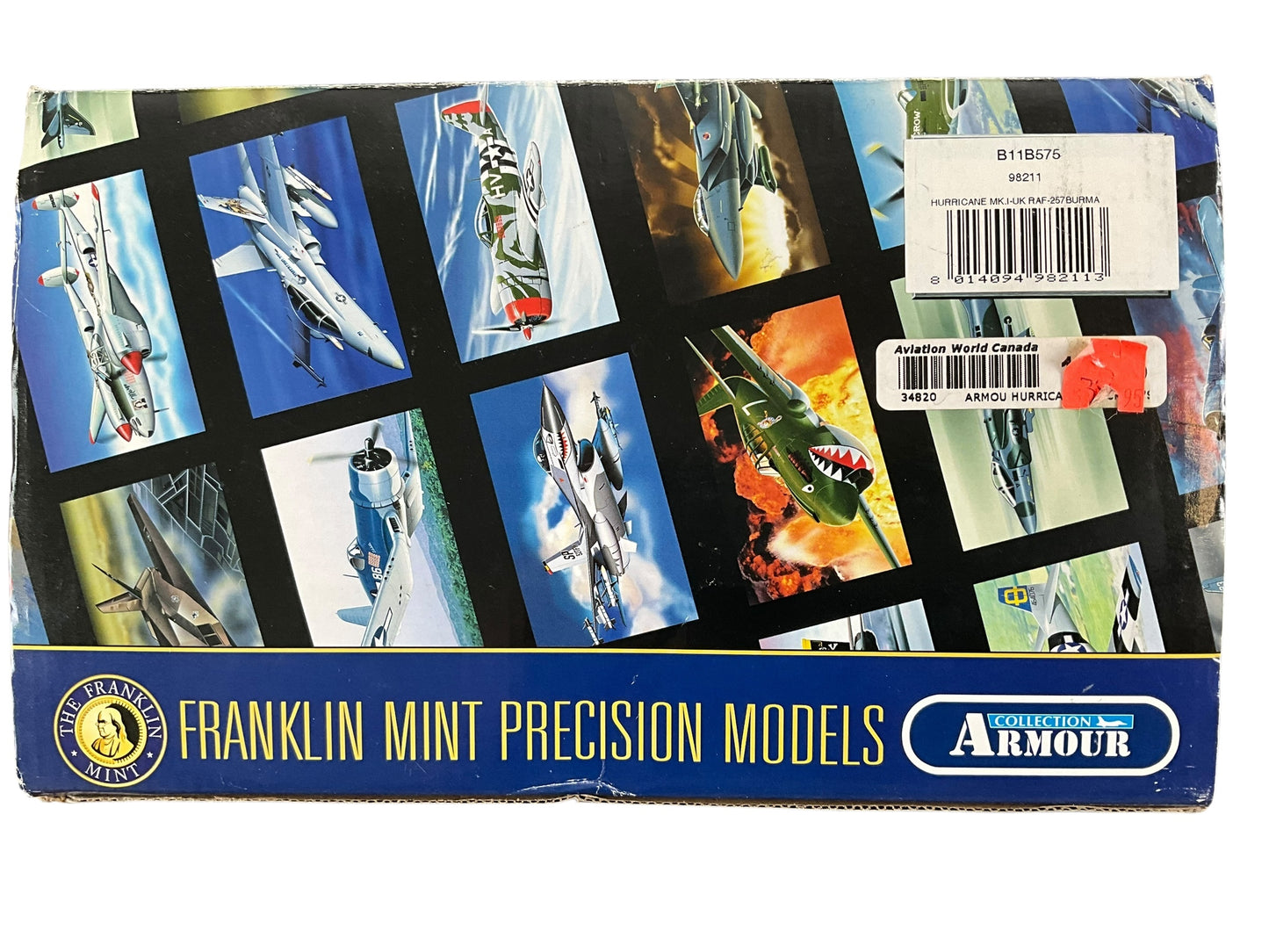 1/48 Franklin Mint/Armour (B11B575) Hawker Hurricane MK.I (V6864 / DT+A) flown by "Battle of Britain' Ace (27 Kills) Robert Stanford Tuck, 257 "Burma" Sqdn, R.A.F. (Limited Edition)