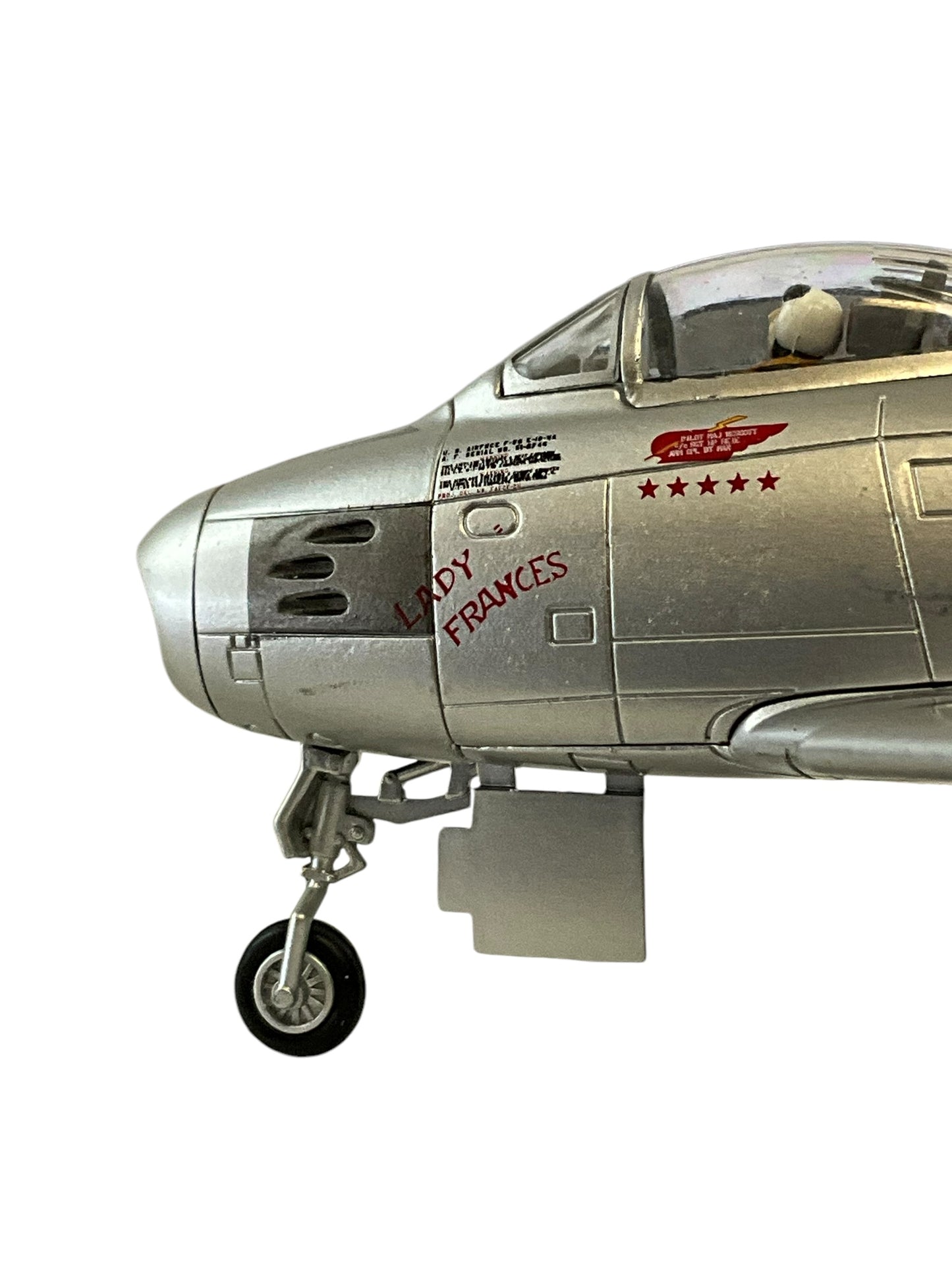 1/200 HobbyMaster (HA4315) North American F86E Sabre (FU746) "Lady Francis" flown by Colonel Francis S. Gabreski (5 Kills) & Major William H. Westcott 25th FS, 1st FW , U.S.A.F. Sout Korea Oct 1951 (Limited Edition of Only 600)