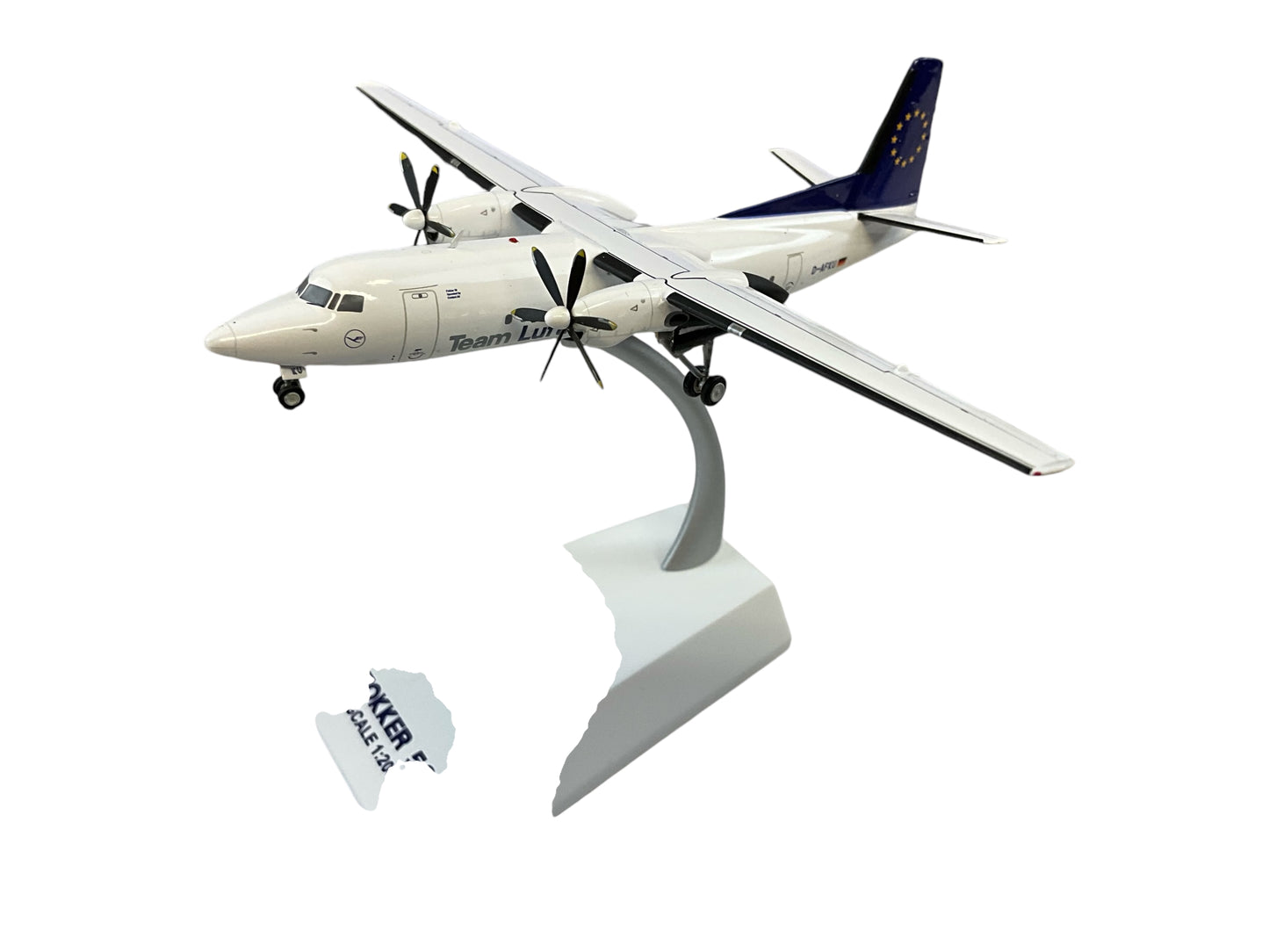 1/200 JC200 (SA2022) Fokker50 (D-AFKU) Operated by Contact Air - Team Lufthansa (Limited Edition)