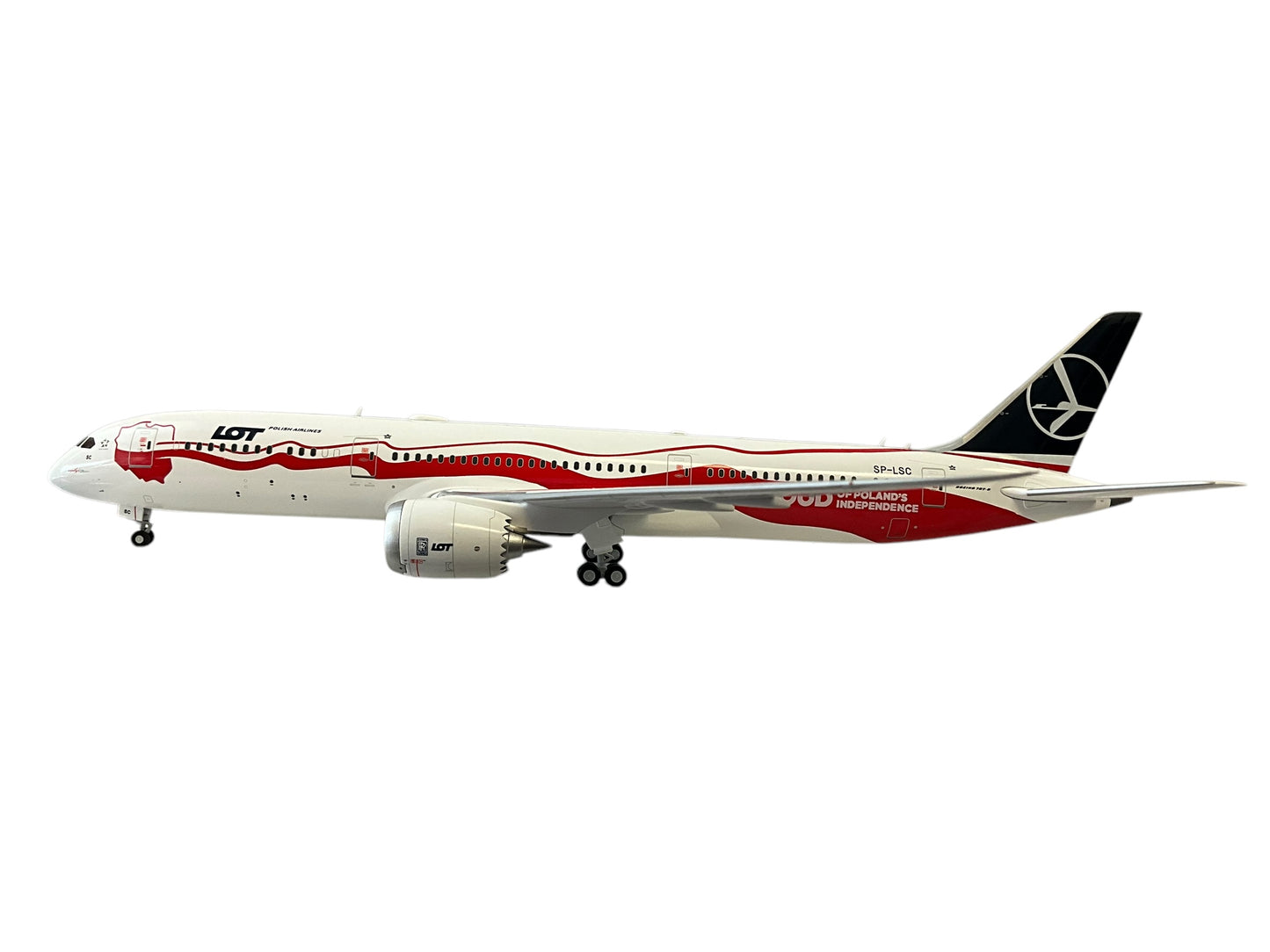 1/200 JC WINGS BOEING B787-9 LOT POLISH AIRLINES * PROUD of POLAND'S INDEPENDENCE *