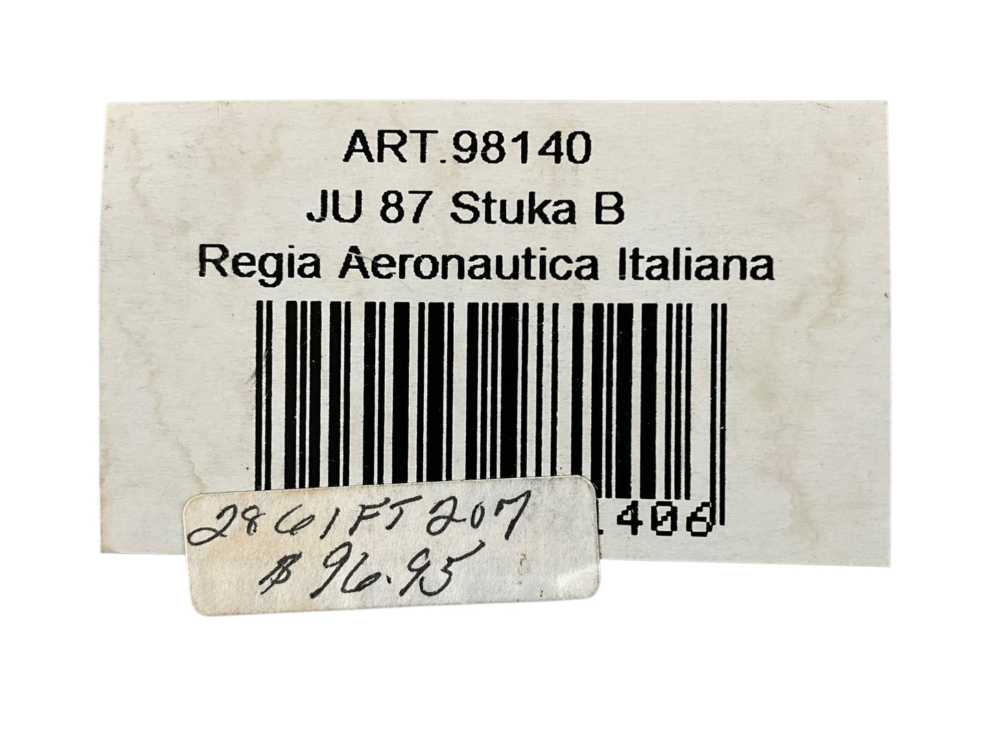 1/48 Armour/Franklin Mint (ART98140) Junkerts JU87 Stuka-B (239) Regia Aeronautica Italiana (Limited Edition)