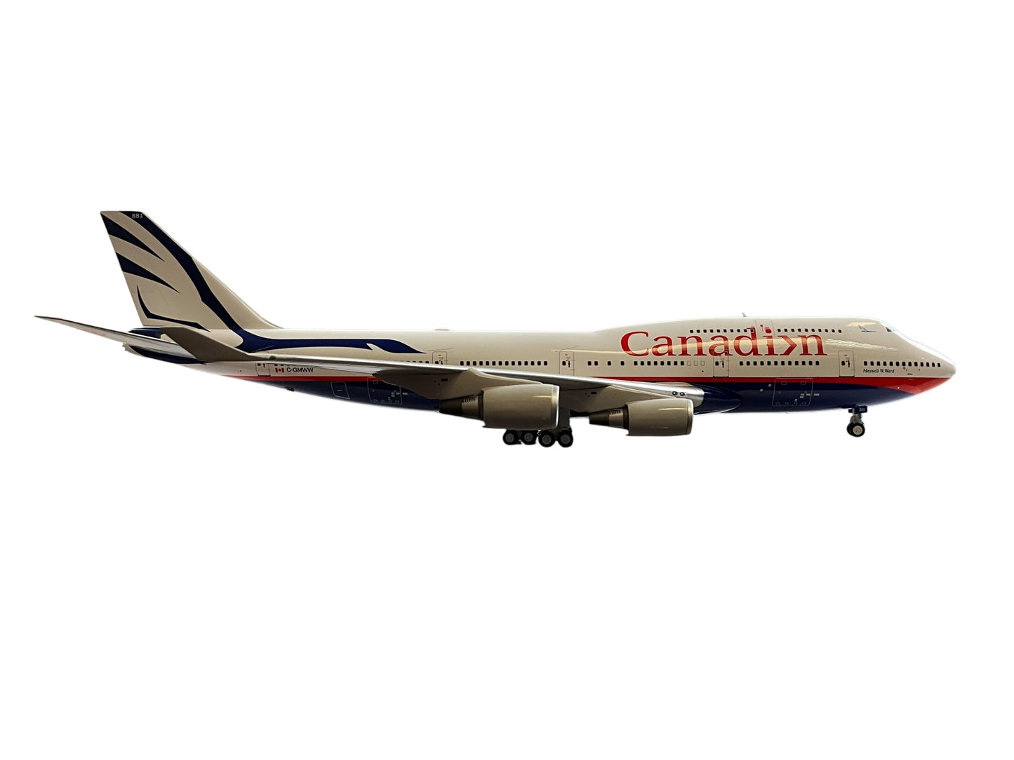 1/200 Inflight200 (IF7440717) Boeing B747-475 (C-GMWW) "Maxwell W. Ward" 2nd C.A.I. - Landor "Proud Wings" Livery - Canadian Airlines International (Limited Edition)