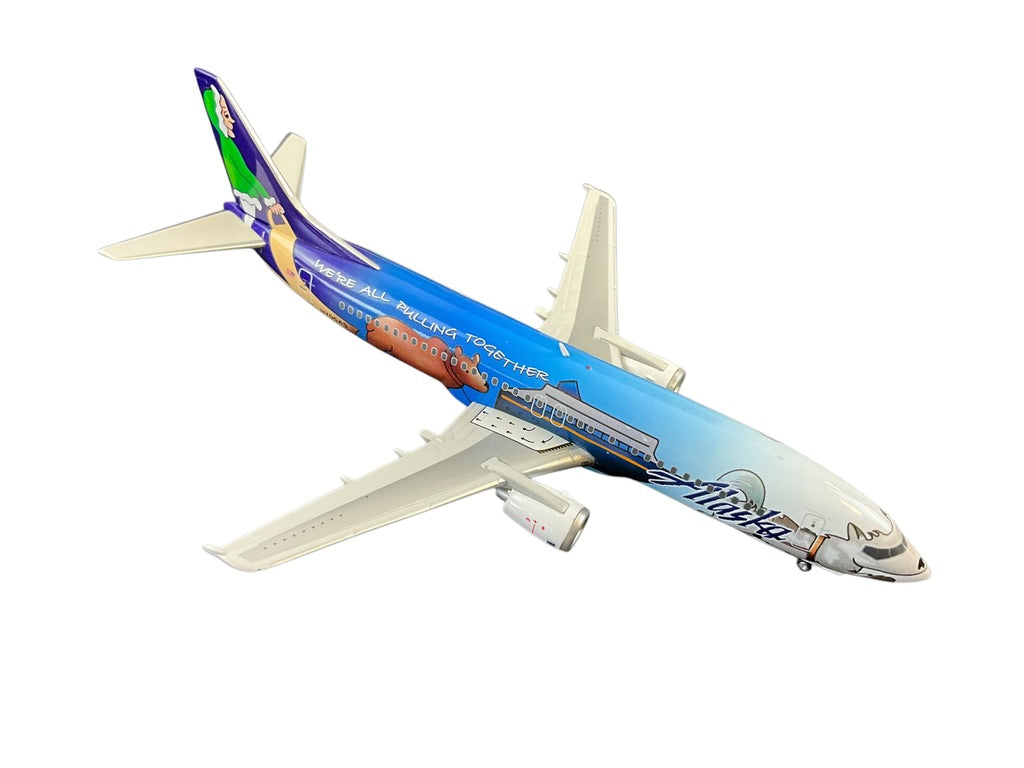 1/200 Gemini200 (G2ASA174) Boeing B737-400 (N705AS) "CargoDawg" DogSled & Alaska Attractions Livery - Alaska Airlines (Limited Edition) 2009 Release