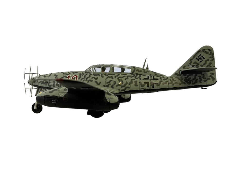 1/72 Corgi (AA35709) Messerschmitt Me262B-A/U1 Schwalbe (W/NR 110635 "Red 10") OberLeutnant Kurt Welter (63 Kills) 10/NJG 11 WWII Reich's Luftwaffe (Limited Edition #0681 of Only 1000)