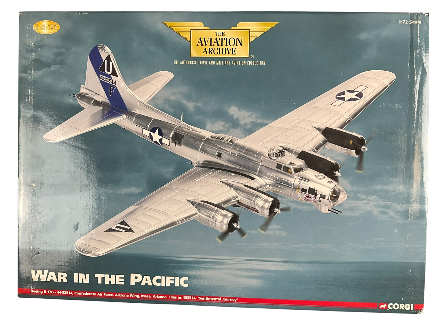 1/72 Corgi (AA33307) Boeing B17G (44-83514) "Sentimental Journey" Commemorative Air Force, Arizona Wing, Mesa, Arizona (Limited Edition #1242 of Only 1530)