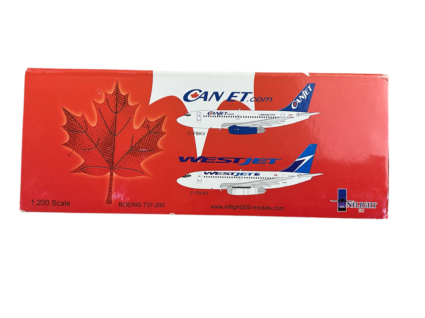 1/200 Inflight200 (IFCAN732003) Boeing B737-200 (C-FBKV) 1st CJT Livery CanJet (Limited Edition) of Only 132