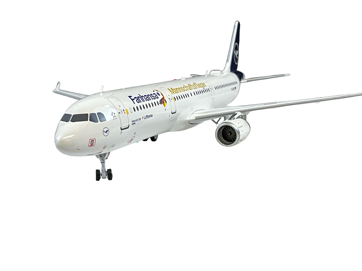 1/200 (Inflight200) J-Fox (JF-A321-024) Airbus A321-200 "Lindau" (D-AISQ) "Fanhansa Mannschaftsflieger" 7th Livery Lufthansa (Limited Edition)