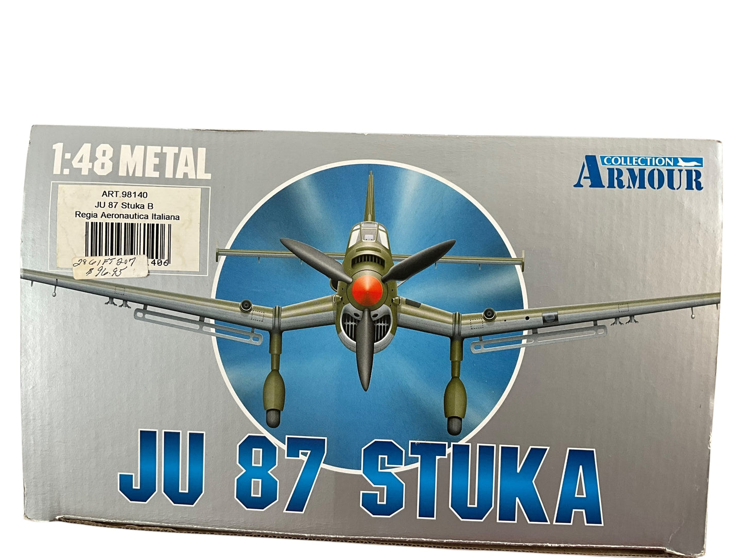 1/48 Armour/Franklin Mint (ART98140) Junkerts JU87 Stuka-B (239) Regia Aeronautica Italiana (Limited Edition)