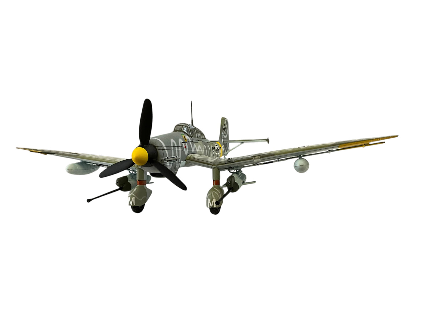 1/48 Franklin Mint/Armour (B11E183) Junkerts JU87D Stuka (S2-LT) Grey with White Waves Winter Camo IX/STG77 WWII Deutsche Reich Luftwaffe (Limited Edition)