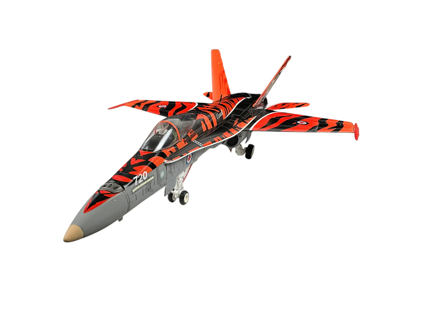 1/48 FRANKIN-MINT (B11E632) McDONNELL-DOUGLAS CF188 HORNET (188720) - 2003 Tiger Meet of the Americas - C.F.B Cold Lake, Alberta - 410 Cougar Sqdn - CANADIAN ARMED FORCES (LIMITED EDITION of ONLY 400)