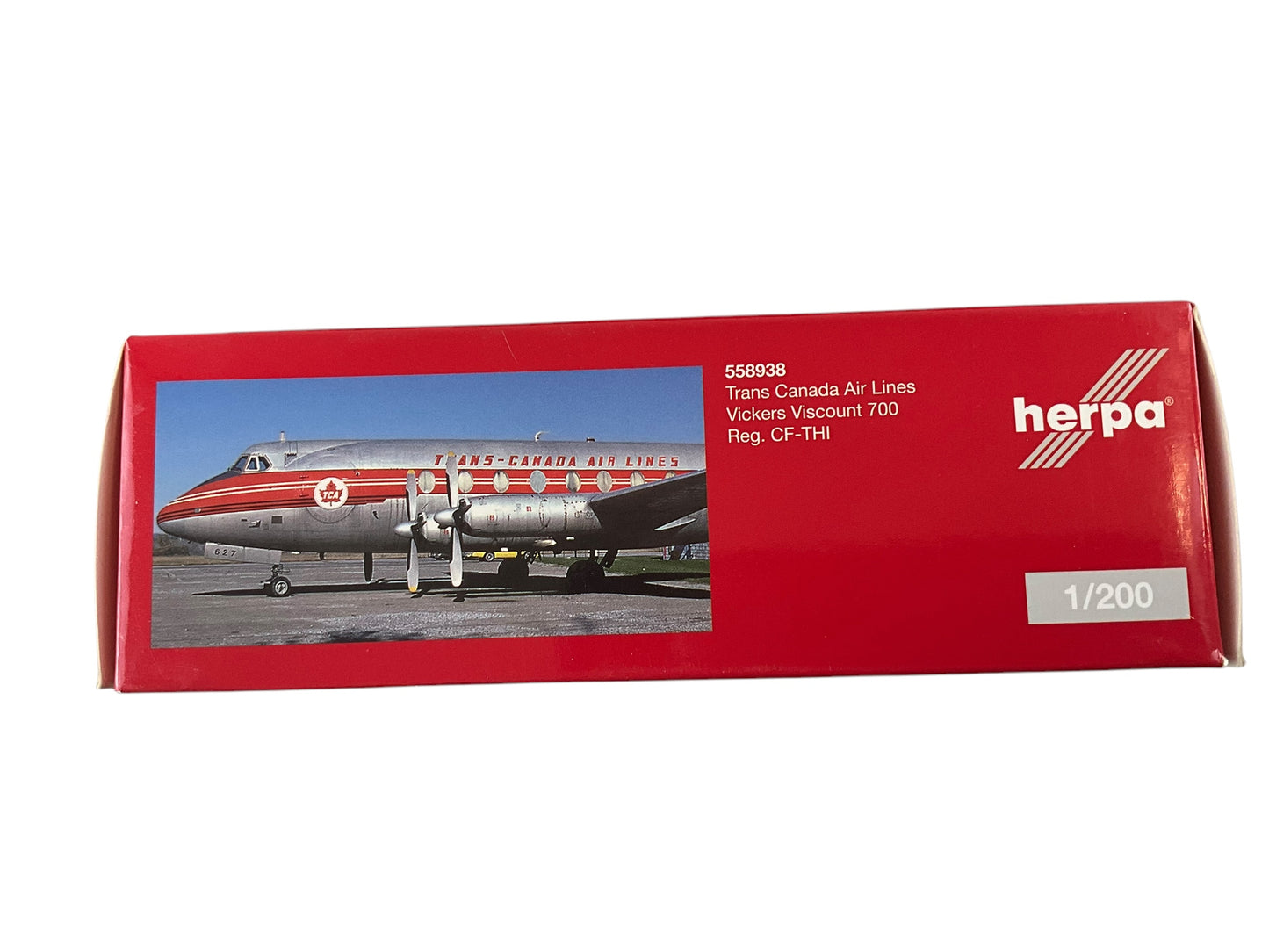 1/200 HERPA (HE558938) VIKERS VISCOUNT 725D TRANS CANADA AIRLINES (LIMITED EDITION)