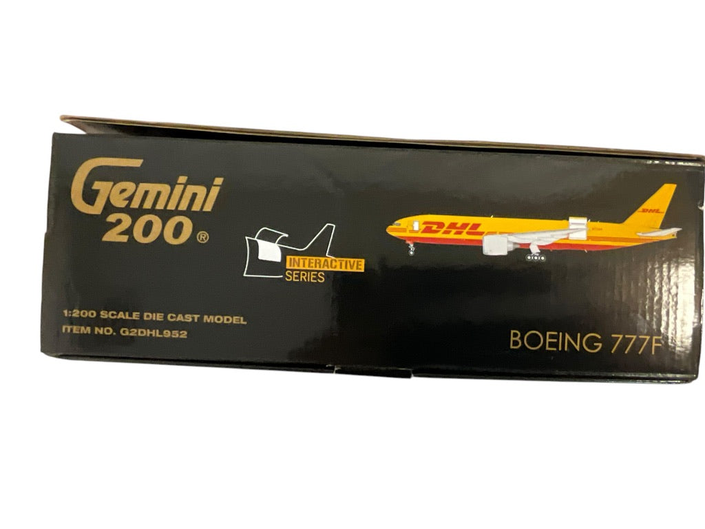 1/200 Gemini200 (G2DHL952) Boeing B777-200LRF (N774CK) "Interactive Series" DHL Courier _ Kalitta Air (limited Edition) 2022 Release