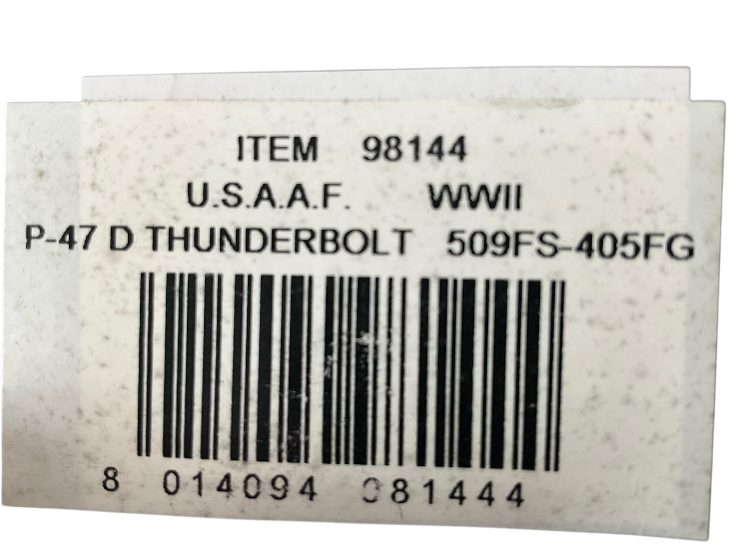 1/48 Armour/Franklin Mint (98144) Republic P47D Thunderbolt (227316) "CHIEF-SKI-U-MAH II" flown by Lt. D.E. Buholz "Chief of the Sioux" 509FS 405FG U.S.A.A.F. (Limited Edition)