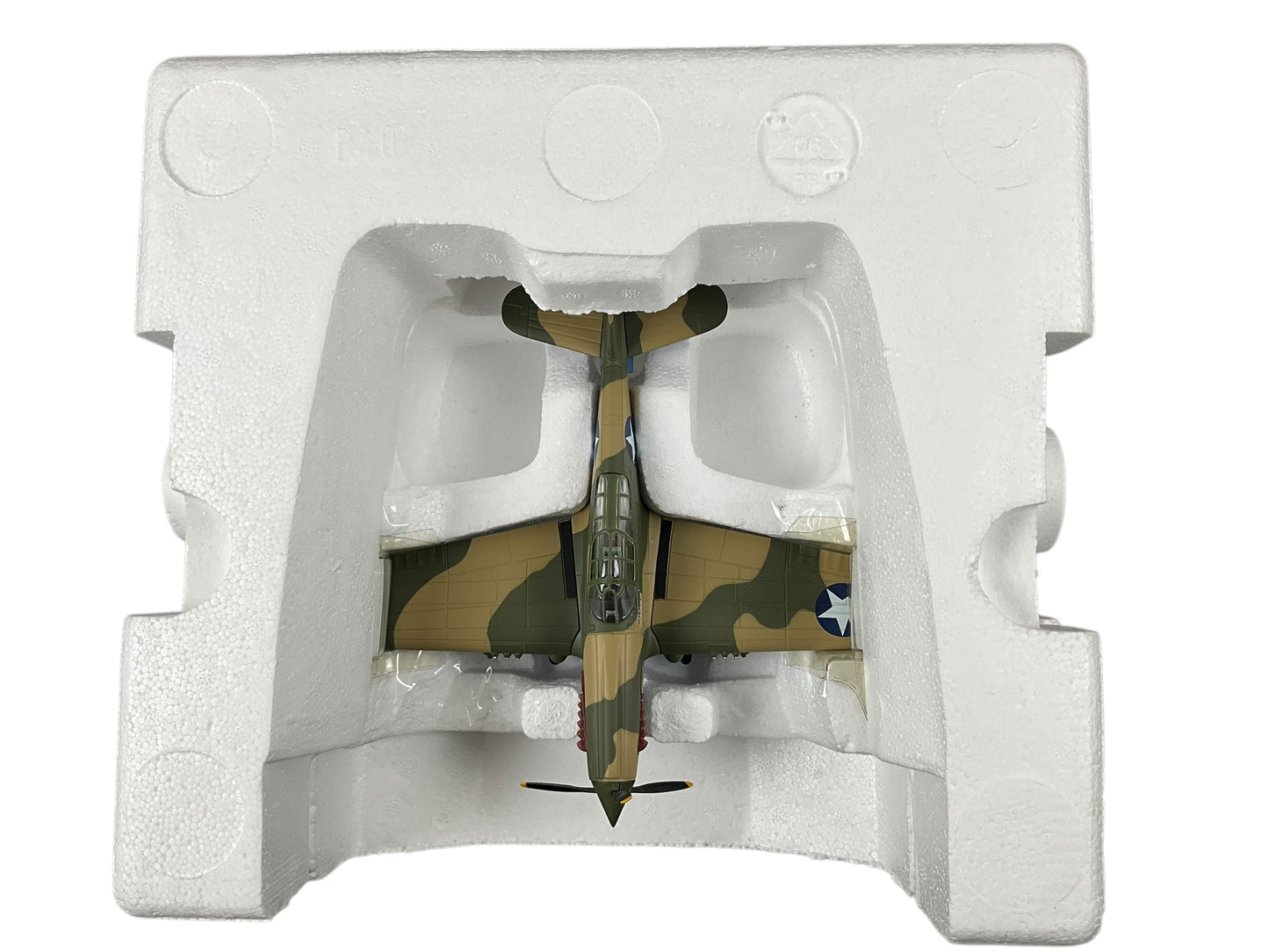 1/48 Franklin Mint/Armour (B11B622) Curtiss P40 WarHawk (ET601) flown bt Lt. J.D.Landers (5-Kills) "Texas Longhorns" 49th FG, 9th FS, U.S.A.A..F. (Limited Edition)