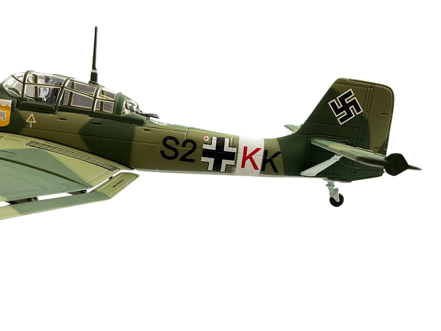 1/48 Armour/Franklin Mint (ART.98107 / B11B263) Junkers JU87D3 Stuka (S2+KK) flown by Hans Ulrich Rudel, Russian Front, Kursk Salient Operation Citadel, Summer 1943 Sturzkampfgeschwader 77 (II/StG77) Deutsch Reich's Luftwaffe (Limited Edition)