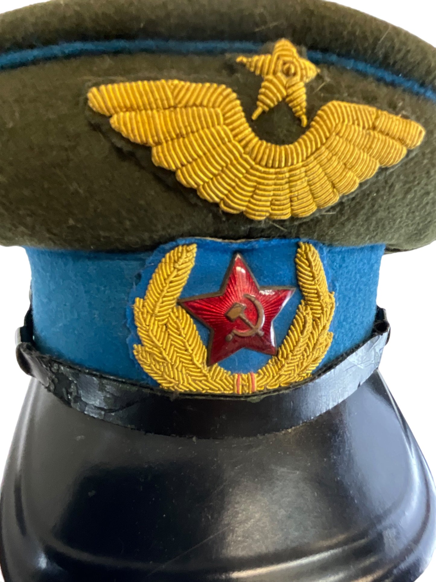 WW2 Russian Soviet Army Air Force Officers Peak Cap Hat 2
