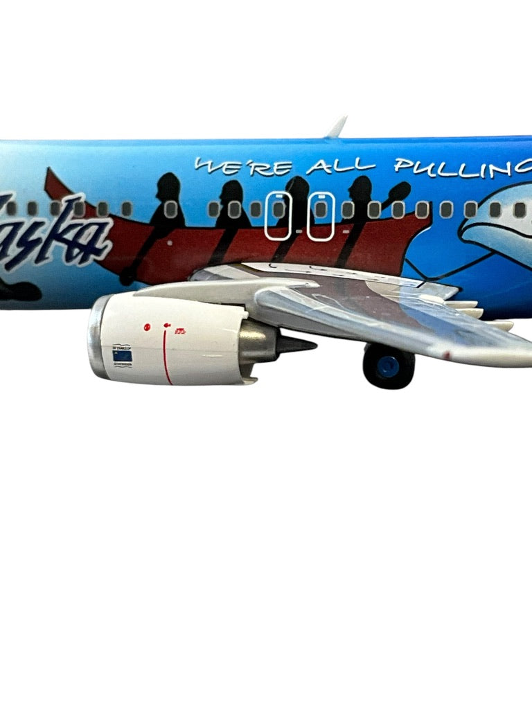 1/200 Gemini200 (G2ASA174) Boeing B737-400 (N705AS) "CargoDawg" DogSled & Alaska Attractions Livery - Alaska Airlines (Limited Edition) 2009 Release