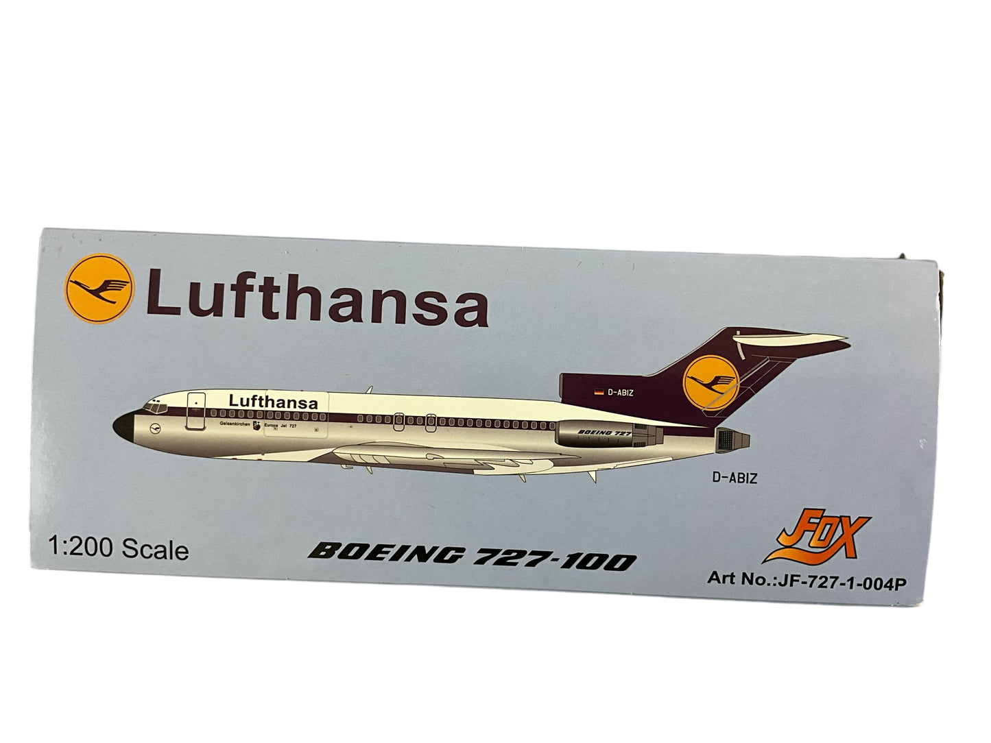 1/200 (Inflight200) J-Fox (JF-727-1-004P) BOEING B727-100 (D-ABIZ) ""Gelsenkirchen" 5th Livery Lufthansa (Limited Edition)