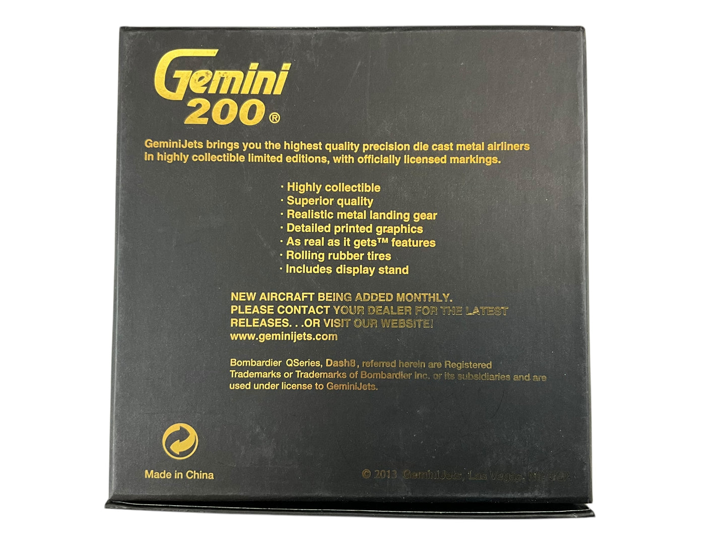 1/200 Gemini200 (G2POE386) Bombardier Q400 (C-GLQN) Porter Airlines (Limited Edition) 2013 Release