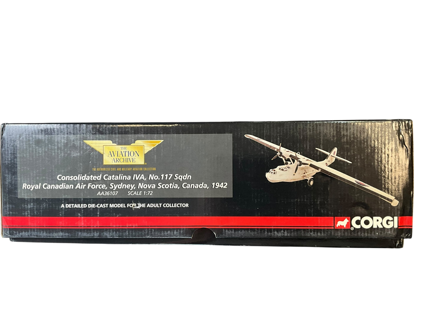 1/72 Corgi (AA36107) Consolidated (Catalina PBY-5A) Canso IVA (JX580) No. 117 Sqdn R.C.A.F. Sydney, Nova Scotia, 1942 Limited Edition #0820 of Only 1000)
