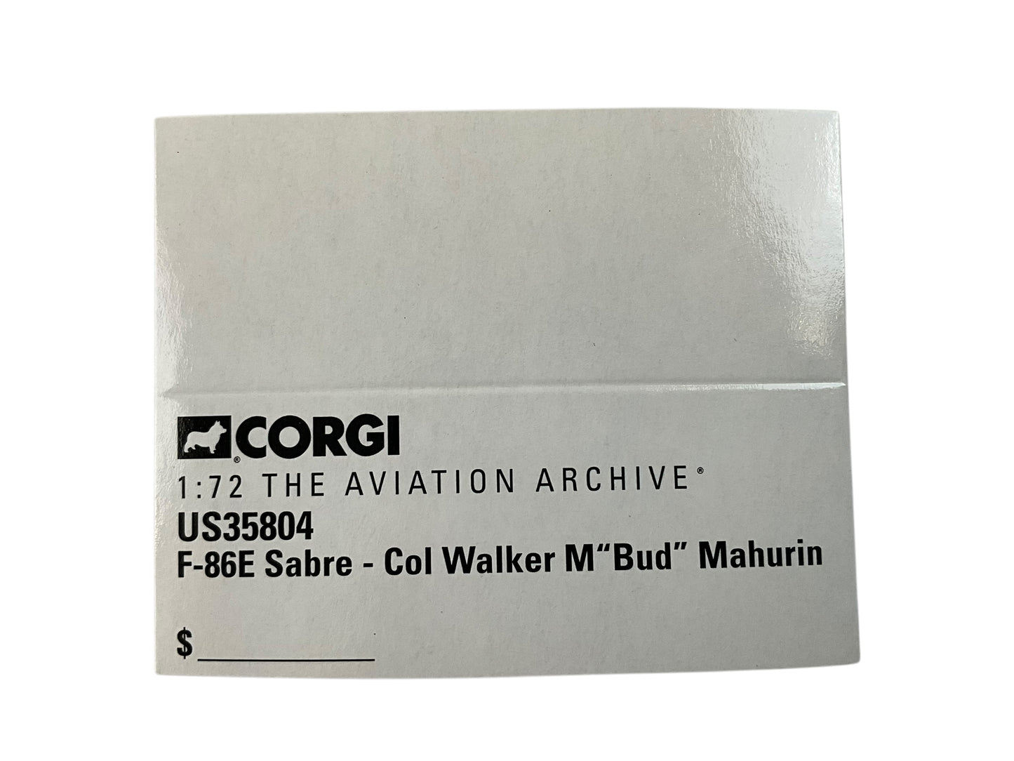 1/72 Corgi (US35804) North American F86E Sabre (12747) f"Honest John" lown by Col. Walker "Bud" Mahurin (5+1/2 Kills) CMD, 4th FW, Kimpo, South Korea, 1952 (Limited Edition #1227 of 1710)