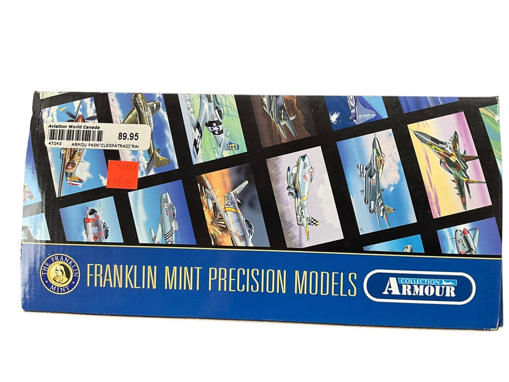 1/48 Franklin Mint/Armour (B11E077) Curtiss P40N WarHawk Mk.IV (BU-B + A29-629)"Cleopatra III" R.A.A.F. (Limited Edition)