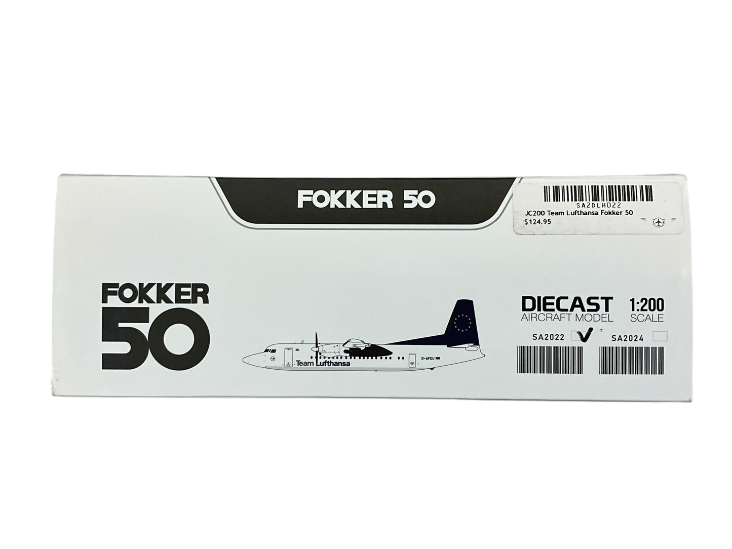 1/200 JC200 (SA2022) Fokker50 (D-AFKU) Operated by Contact Air - Team Lufthansa (Limited Edition)