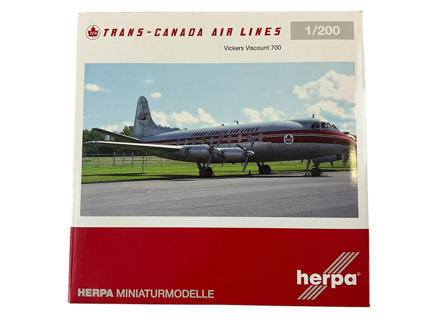 1/200 HERPA (HE558938) VIKERS VISCOUNT 725D TRANS CANADA AIRLINES (LIMITED EDITION)