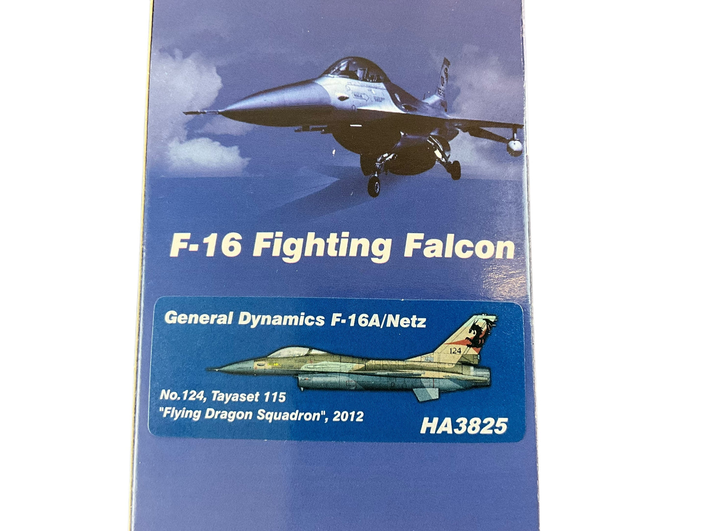 1/72 HobbyMaster (HA3825) General Dynamics F16A (Fighting Falcon) Netz (124) 115 "Flying Dragon Sqdn" I.A.F. 2012 (Limited Edition of Only 1000)