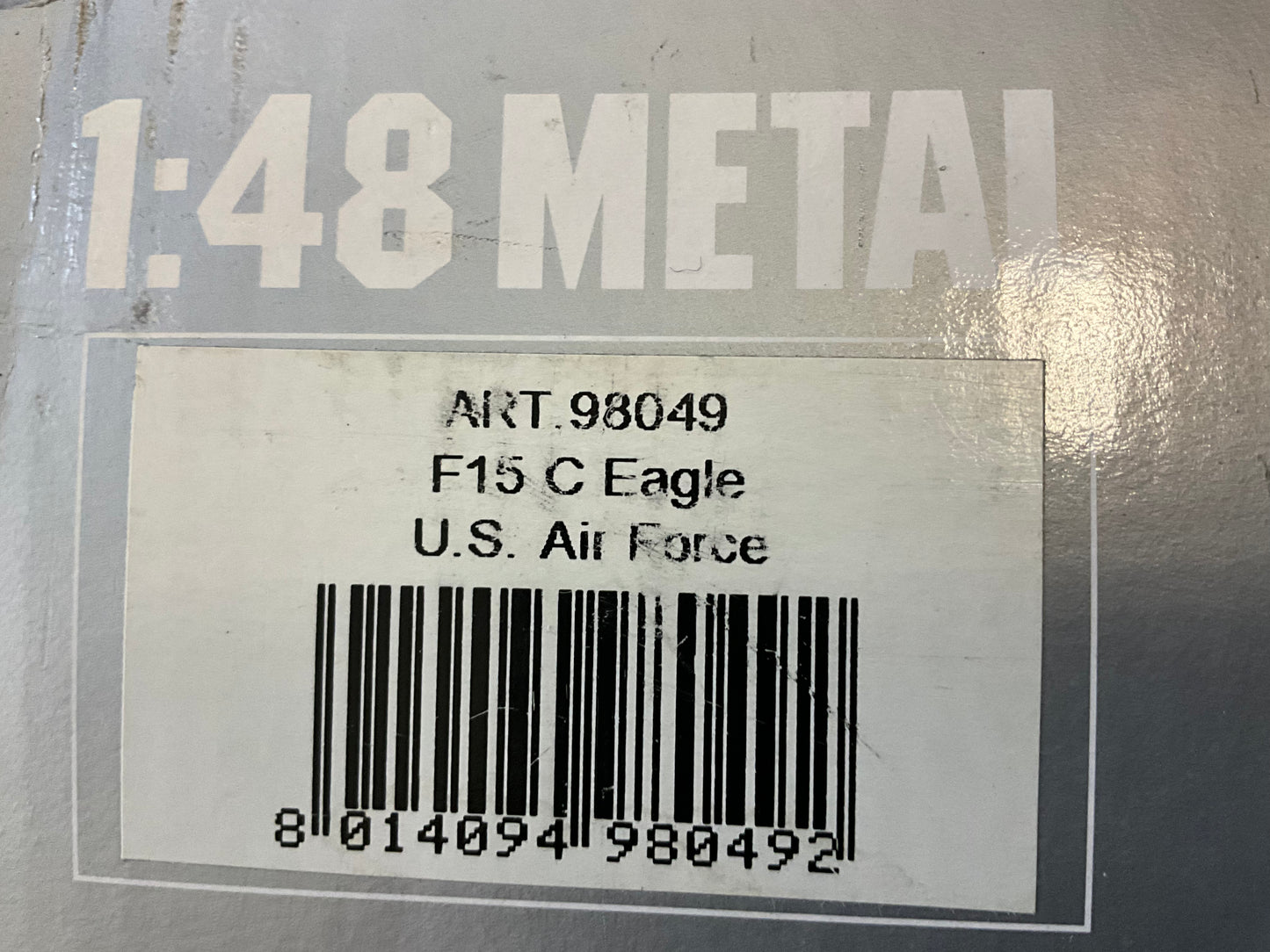 1/48 Armour/Franklin Mint (98049) McDonnell Douglas F15C Eagle (LN AF84-014) - Low Vis 2-Tone Gray Livery - 493rd FS - Grim Reapers - U.S.A.F. Europe (Limited Edition)