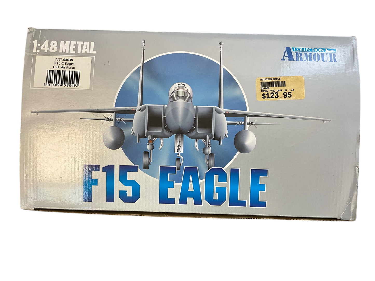 1/48 Armour/Franklin Mint (98049) McDonnell Douglas F15C Eagle (LN AF84-014) - Low Vis 2-Tone Gray Livery - 493rd FS - Grim Reapers - U.S.A.F. Europe (Limited Edition)