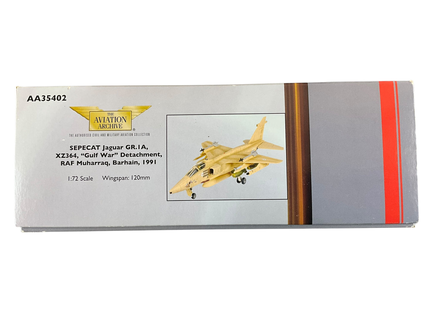 1/72 Corgi (AA35402) Sepecat Jaguar GR.1A "Sadman" (XZ2364) "Gulf War" Muharraq, Bahrain No.54 Sqdn R.A.F. 1991 (Limited Edition #1418 of 3200)