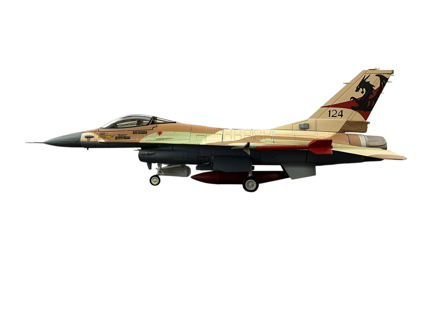 1/72 HobbyMaster (HA3825) General Dynamics F16A (Fighting Falcon) Netz (124) 115 "Flying Dragon Sqdn" I.A.F. 2012 (Limited Edition of Only 1000)