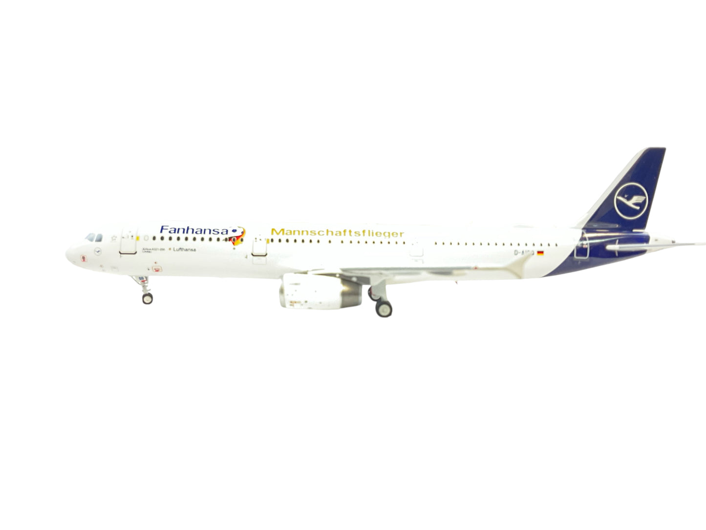 1/200 (Inflight200) J-Fox (JF-A321-024) Airbus A321-200 "Lindau" (D-AISQ) "Fanhansa Mannschaftsflieger" 7th Livery Lufthansa (Limited Edition)