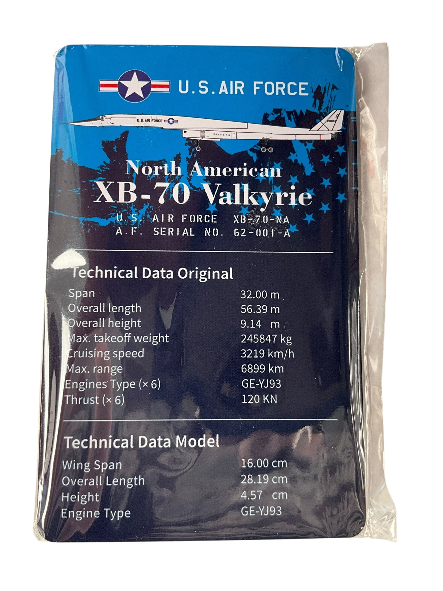 1/200 SQ Wings (L2081) North American XB70 Valkyrie (20001) U.S.Air Force (Limited Edition)