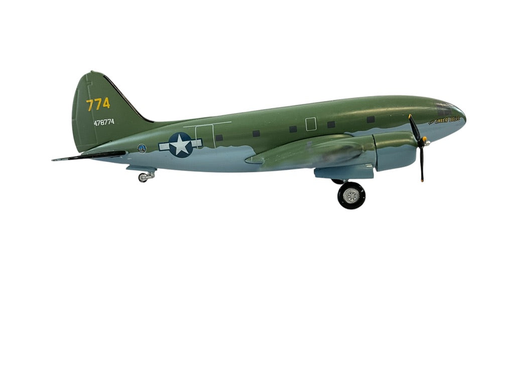 1/200 Western Models (AC219764) Curtiss C46F Commando (478774) "THE TINKER BELLE" O/D Upper & Grey Lower U.S.A.A.F. (Limited Edition)