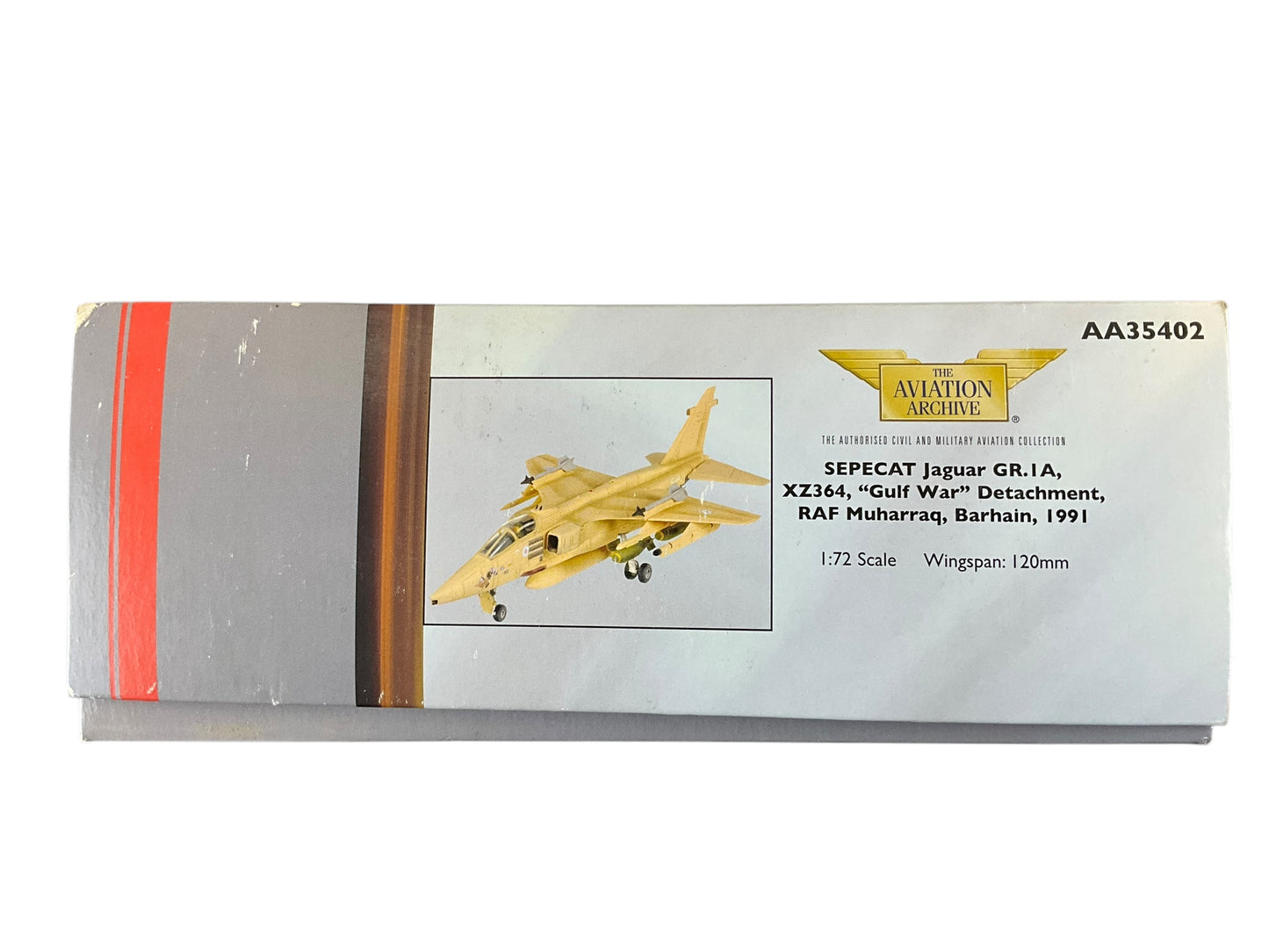 1/72 Corgi (AA35402) Sepecat Jaguar GR.1A "Sadman" (XZ2364) "Gulf War" Muharraq, Bahrain No.54 Sqdn R.A.F. 1991 (Limited Edition #1418 of 3200)