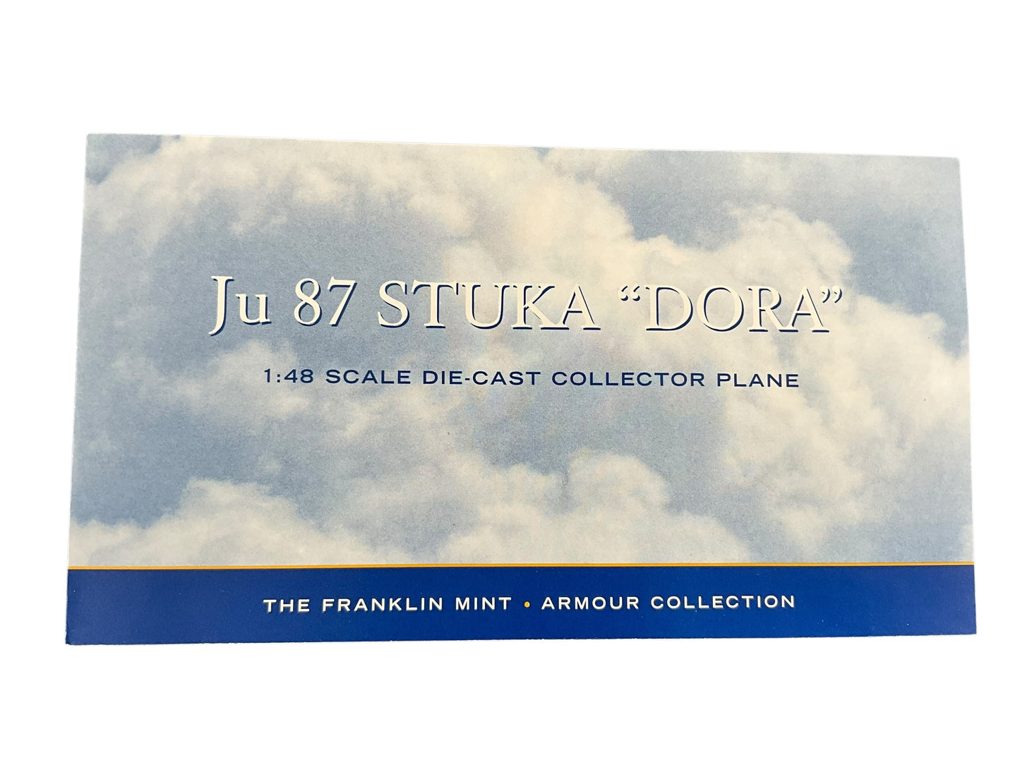 1/48 Franklin Mint/Armour (B11E183) Junkers JU87-D5 Stuka (S2+T) 2/Tone Grey Winter Camo w/GAD Spray Can Snow "Operation Barbarosa" 1943 Sturzkampfgeschwader 77 (III/StG-77) Deutsch Reich's Luftwaffe (Limited Edition)