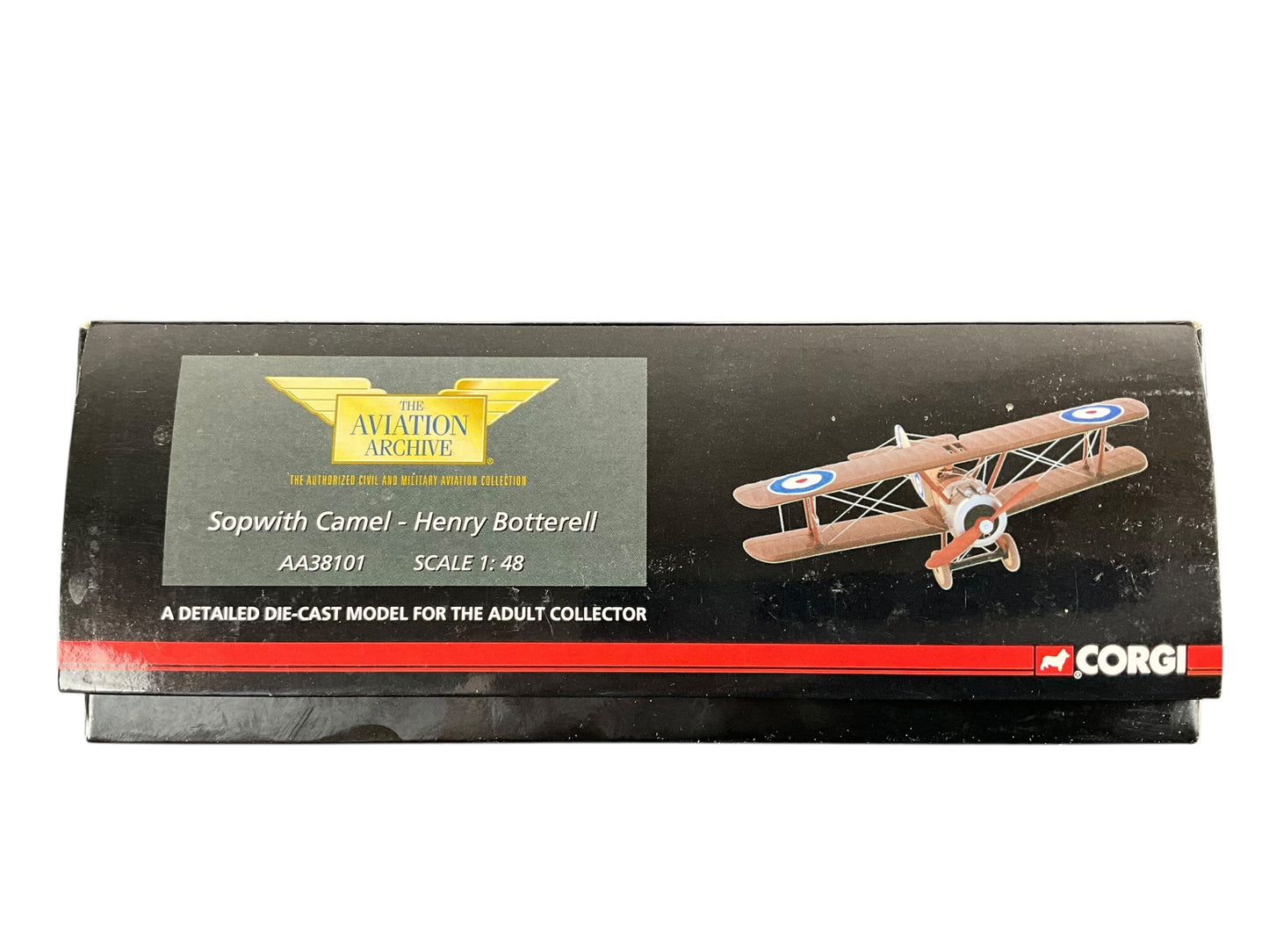 1/48 Corgi (AA38101) Sopwith Camel (D9402) flown by Flt/Lt Henry Botterell 208 Sqdn R.A.f.. (Limited Edition #2000 of Only 2001)