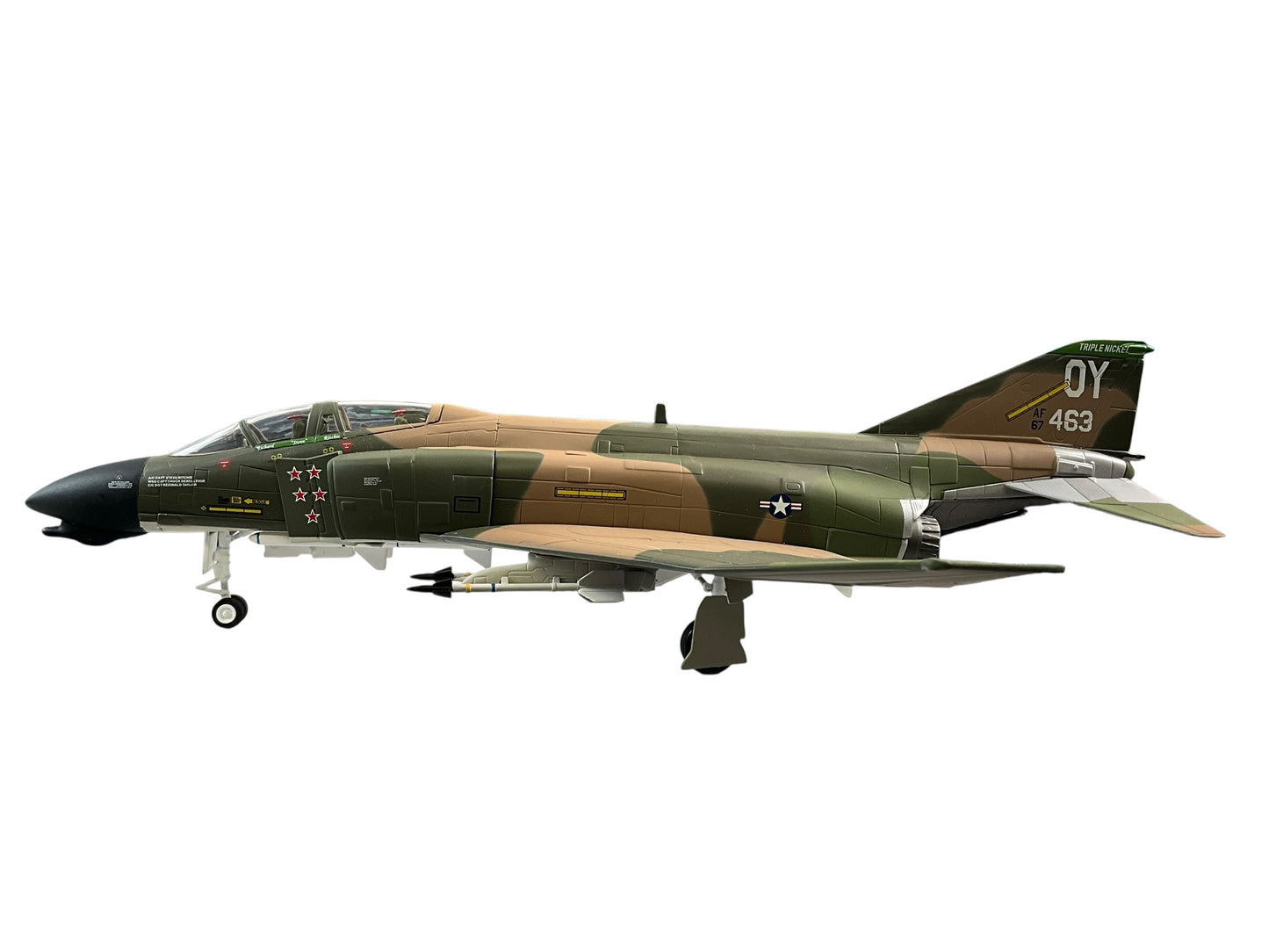 1/48 Franklin Mint/Armour (B11E387) McDonnell Douglas F4D Phantom II (67-463) flown bt Richard "Steve" Richie (5 Kills) Udorn RTAFB, Thailand, 1972, 432nd TRW, 555th TFS, U.S.A.F. Vietnam War (Limited Edition)