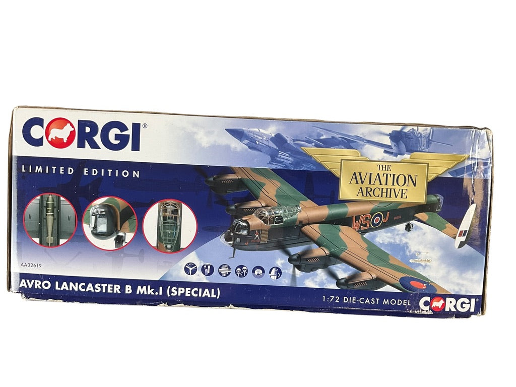 1/72 Corgi (AA32619) Avro Lancaster B Mk.1 Special (W4964 / WS+J) Johnny Walker "Still Going Strong" Operation Catechism "with the 12,000lb Tallboy bomb" 9 Sqdn R.A.F. 12th November 1944 (Limited Edition of ONLY 2200)