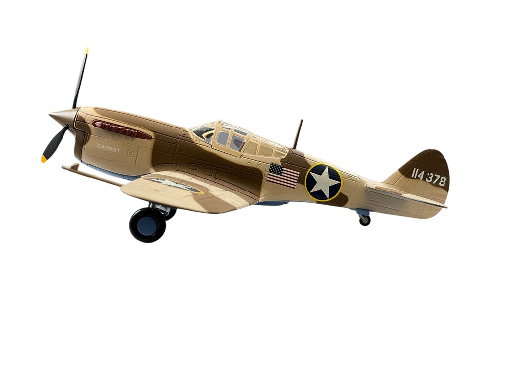 1/48 Franklin Mint/Armour (B11B621 Curtiss P40F WartHawk (114378) "Dammit" Operatio Torch 33 FG, 12th AF, U.S.A.A.F. (Limited Edition)