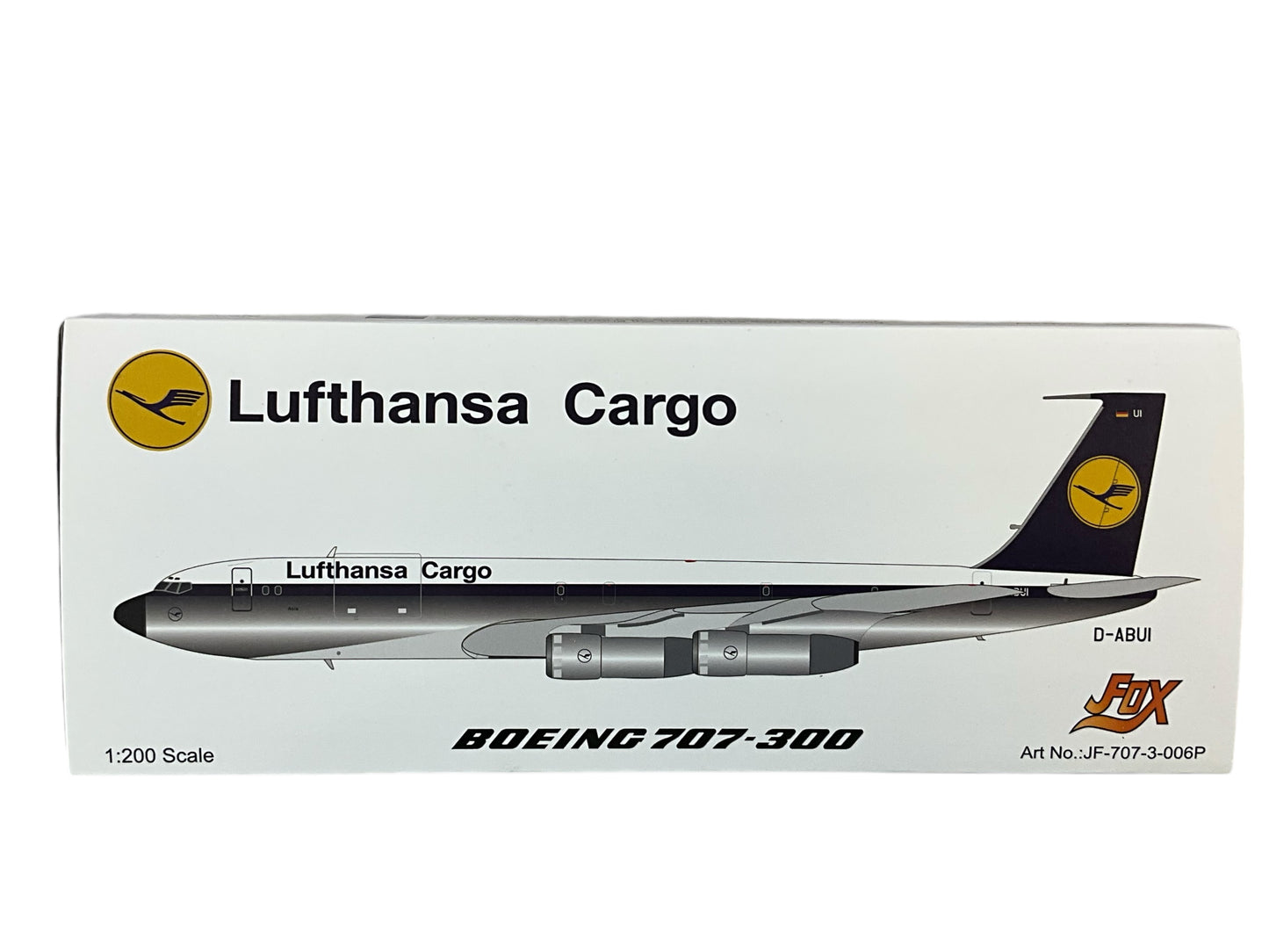 1/200 (Inflight200) J-Fox (JF-707-3-006P) Boeing B707-330C (D-ABUI) "Asia" 5TH Livery Lufthansa Cargo (Limited Edition)