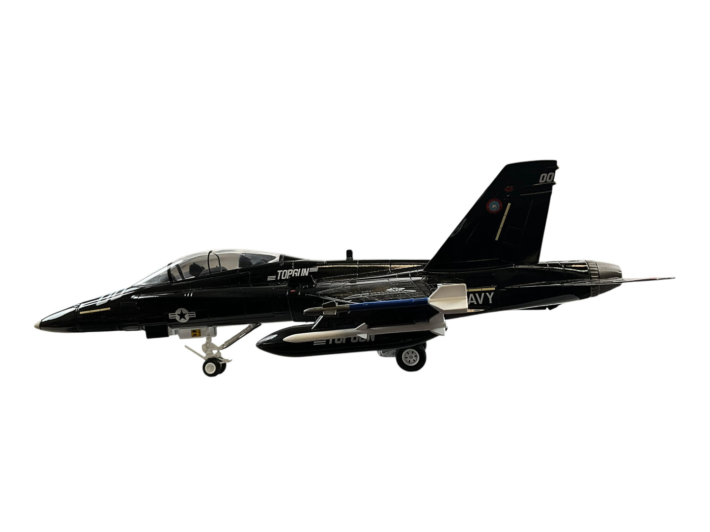 1/48 Armour/Franklin Mint (ART.98073) McDonnell Douglas (00) F18B Hornet "Top Gun" Black Livery, U.S.Navy (Limited Edition)