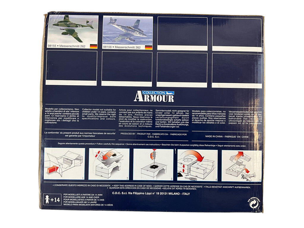 1/48 Artmour/Franklin-Mint (B11B302) Messerschmitt ME262A Schwalbe (White 3) flown by General Adolf GALLAND JV44 3rd Reich Luftwaffe (Limited Edition)