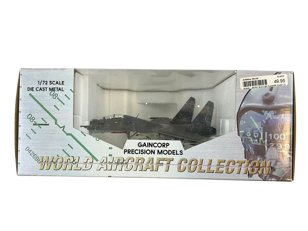 1/72 Gaincorp (8019) Sukhoi SU27UB Flanker (28) LowVis Dark Gray Camo P.L.A.A.F. Communist Chinese Air Force (Limited Edition)