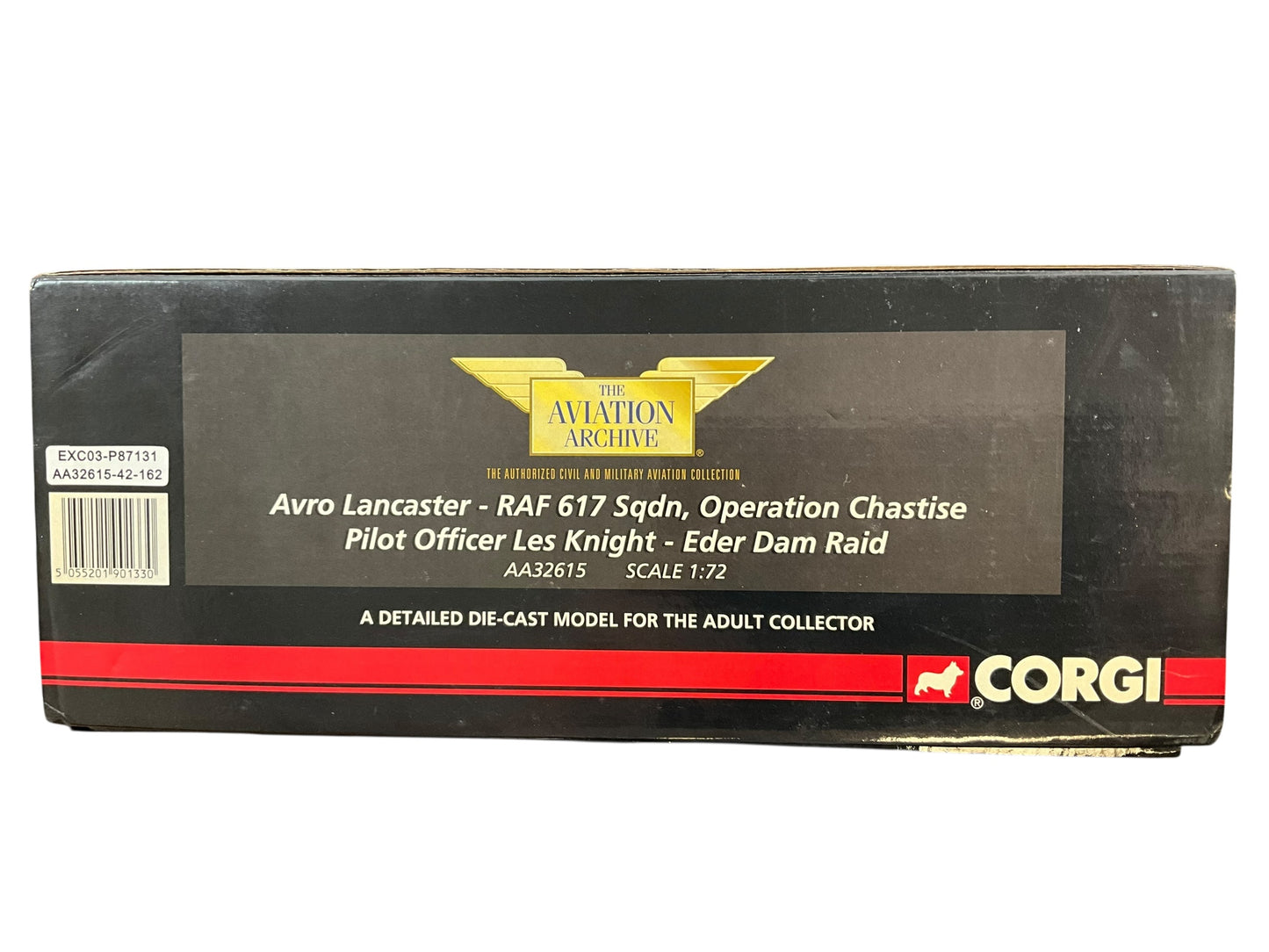 1/72 Corgi (AA32615) Avro Lancaster (ED912 / AJ+N) Flown by P/O Les Knight "Operation Chastise" Eder Dam Raid 617 Sqdn R.A.F. (Limited Edition #1063 of ONLY 1501)