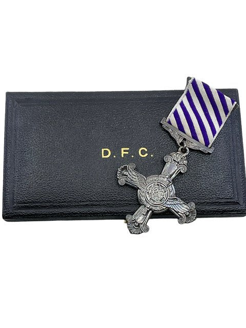 WW2 British Distinguished Flying Cross 1944 Dated in Box of Issue